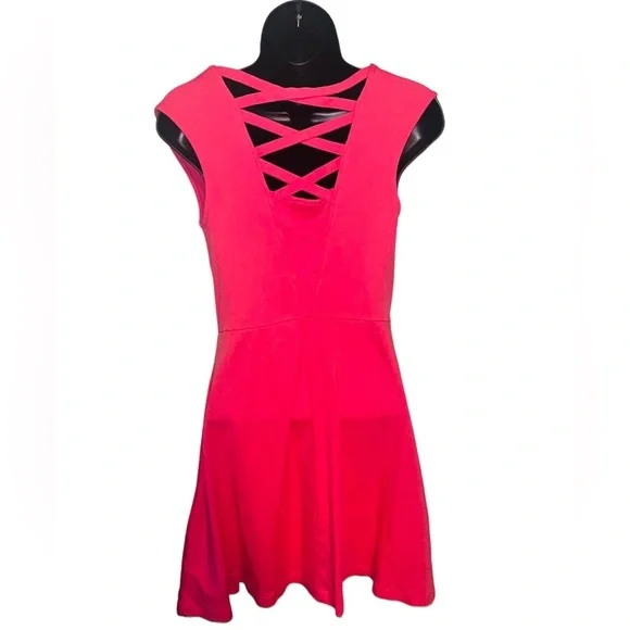 New York & Company Hot Pink Dress - Picture 4 of 9